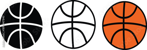 Three orange recycling and environmental protection icons on a white background representing sustainability