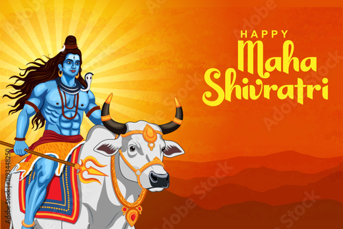 Lord Shiva Linga, Indian God of Hindu for Maha Shivratri festival of India