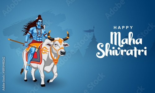 Lord Shiva Linga, Indian God of Hindu for Maha Shivratri festival of India