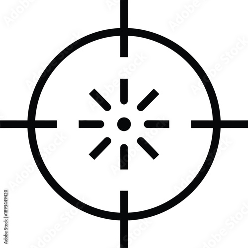 Crosshair icon representing target acquisition and precision