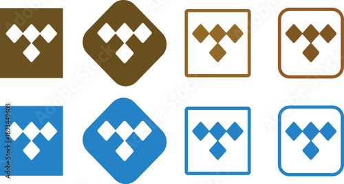 Tidal Music Streaming Service Logo.Tidal app icon. Hi-Fi music streaming app logo.  Popular streaming service logo. Tidal branding icon.
