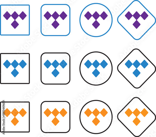 Tidal music streaming service logo icon.Popular music app icon. Digital media brand icon. Popular music streaming services logo icon. Tidal logo on transparent .
