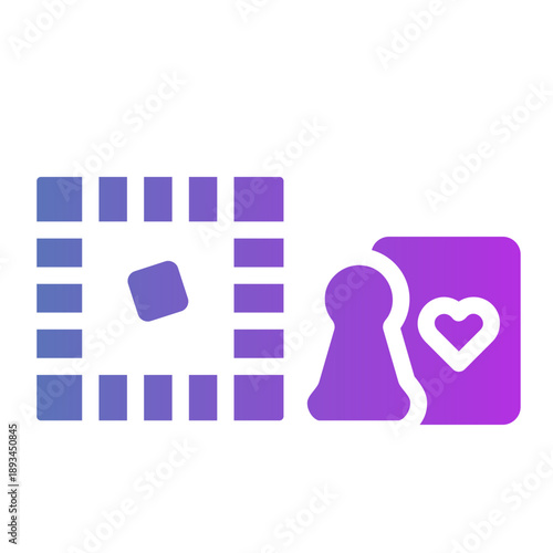 Family board game Line Gradient Icon