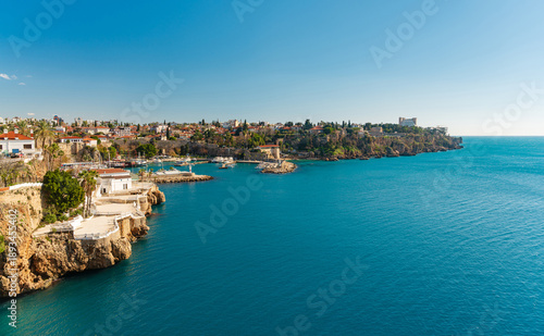 Wallpaper Mural View of the Old Town Antalya Marina and tour boats in Kaleici Torontodigital.ca