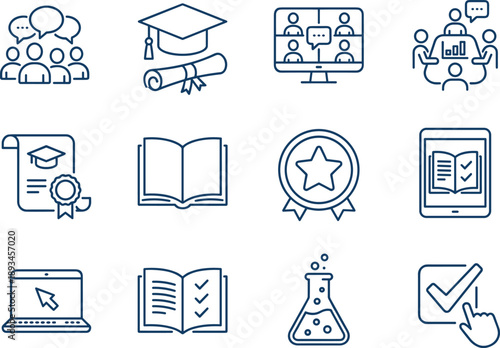 Logistics, Delivery, and Packaging Line Icons Set, Shipping, Storage, Quick Parcel Service, Warehouse, and E-commerce Concepts, Editable Vector.