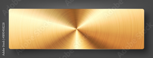 Realistic metal banner. Brushed steel or aluminium plate. Polished metal surface. Old grunge texture with scratches. Vector illustration