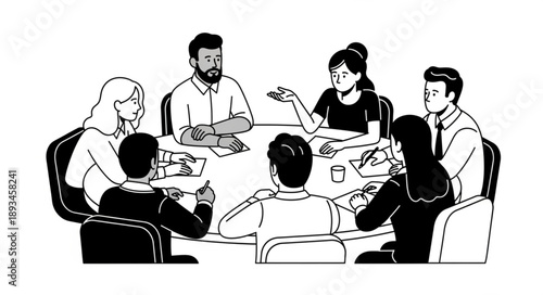 group of people working together