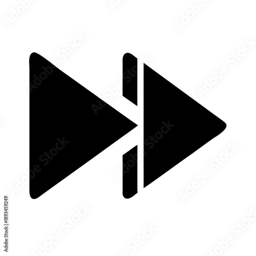 Fast Forward Icon Vector Illustration