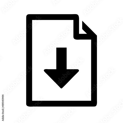 File Download Icon Vector Illustration