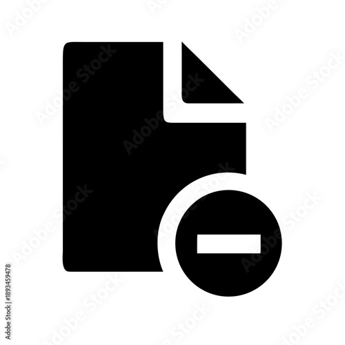 File Remove Icon Vector Illustration