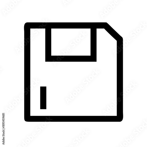 Floppy Disk Icon Vector Illustration