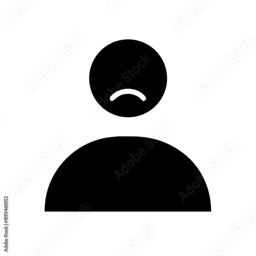 Frown Icon Vector Illustration