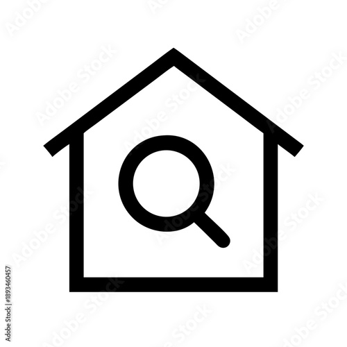Home Search Icon Vector Illustration