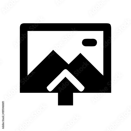 Image Upload Icon Vector Illustration