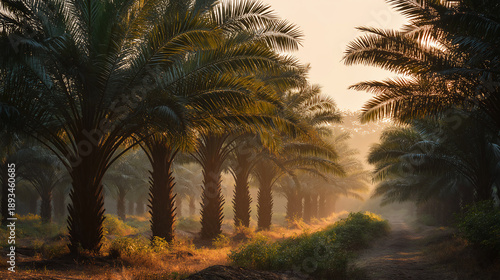 Wallpaper Mural Oil palm plantation in southern in Thailand. Torontodigital.ca