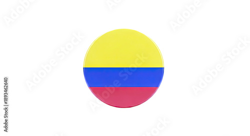 Free Download Circular Colombian Flag Badge - GFXLoad