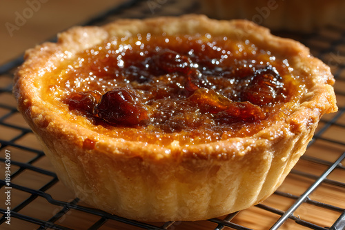 Wallpaper Mural Classic Canadian Butter Tart with Golden Crust and Sweet Filling on Cooling Rack Torontodigital.ca