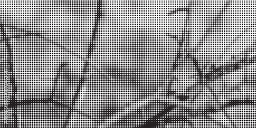 Pixelated bitmap gradient texture. Black and white dither pattern background. Abstract glitchy pattern. 8 bit video game screen wallpaper. Wide raster backdrop. Retro pixel art Illustration