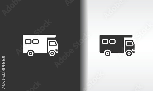 Rv Vector, Icon Or Logo Sign Isolated Symbol Illustration