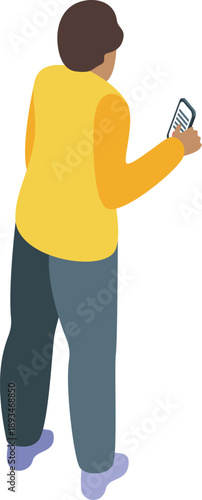 Man holding smartphone, exploring mobile technology and communication in modern life