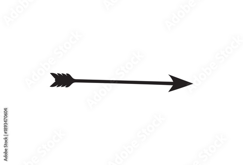 Simple black arrow illustration pointing right