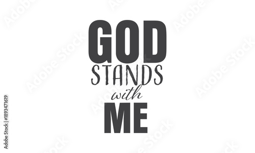 Biblical Phrase, Christian typography for banner, poster, photo overlay, apparel design