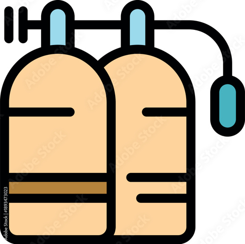 Oxygen tank supply for divers exploring underwater depths with safe and reliable equipment