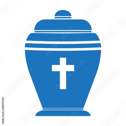 cremation urn or funeral urn icon