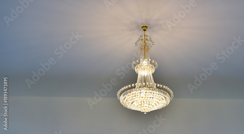 Decorative lights on the ceiling in the conference room.