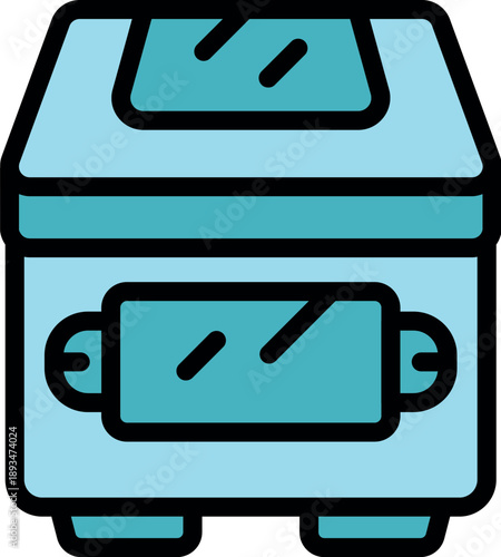 Modern deep fryer machine featuring a viewing window and a digital display, ideal for home or professional use