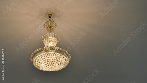 Decorative lights on the ceiling in the conference room.