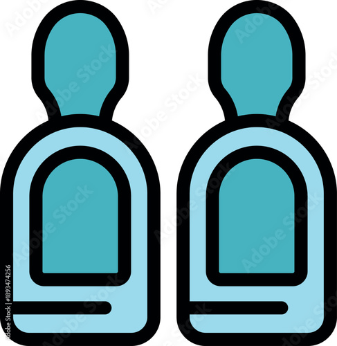 Comfortable airplane seats awaiting passengers preparing for takeoff on a flight to their destination