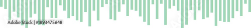Green abstract bars trending downwards, signifying decline in data, finance, or temperature, presented in a minimalist style.