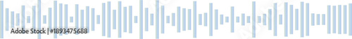 Abstract pale blue vertical lines waveform, digital sound visualization, audio signal graph, clean modern design
