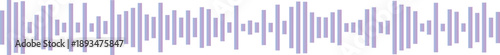 Abstract light purple waveform, sound visualization with vertical bars, audio signal graphic, minimalist digital art