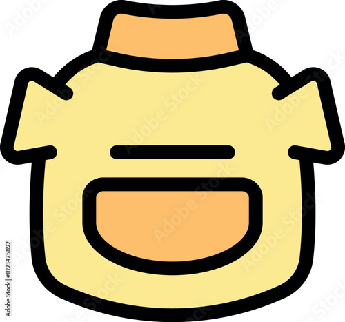 Yellow baby bib ensuring mealtime cleanliness and comfort for babies