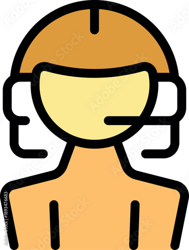 Gamer wearing vr headset and experiencing immersive virtual reality gaming