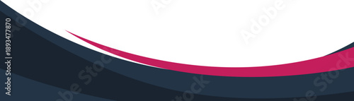 Abstract Wave Business Footer