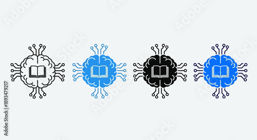Virus icons set in various colors and styles, premium file (154).eps, illustration design elements