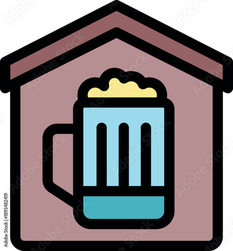 Refreshing homebrewed beer filling a glass inside a cozy house, symbolizing the growing trend of microbreweries and homebrewing