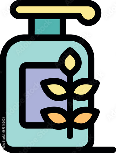 Eco friendly liquid soap dispenser with plant based formula, promoting sustainable hygiene practices