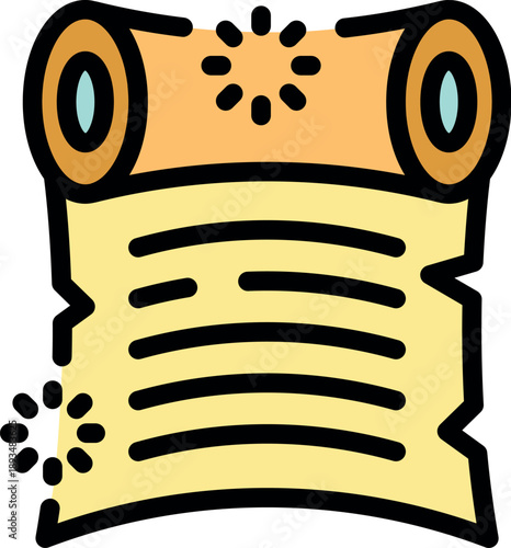 Parchment scroll with glowing runes, revealing arcane knowledge and hidden wisdom from ancient times