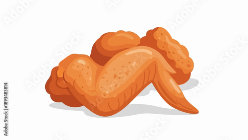 Deliciously crispy fried chicken wings with a golden brown coating