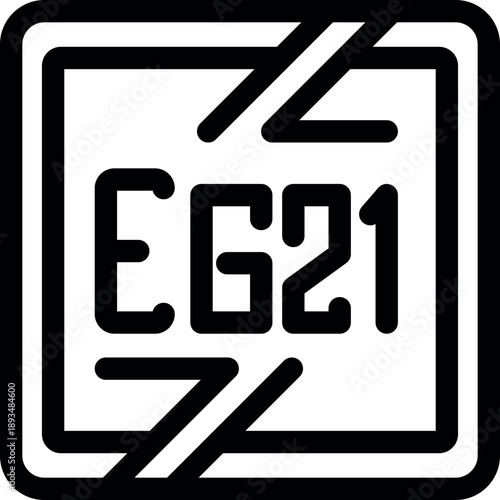 Eg21 packaging symbol indicates specific handling instructions for fragile cargo