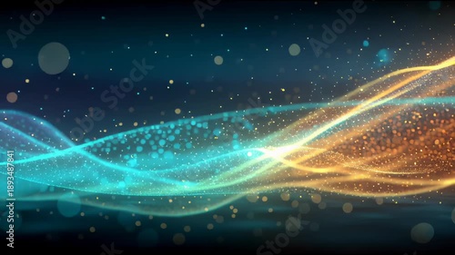 ウェーブとキラキラの動画