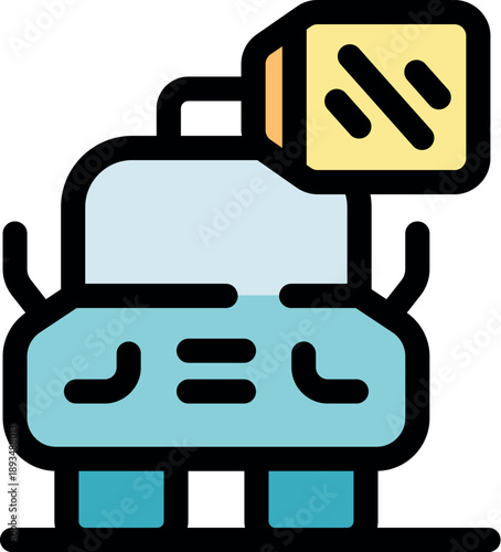 Stylish car with rooftop luggage showcasing innovative transportation design