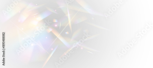 Fotografie Spectral crystal shine forms luminous rainbow reflections with fantasy mood