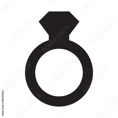 Timeless Commitment: An elegant silhouette of a diamond ring, symbolizing enduring love and commitment, captures the essence of a cherished promise.