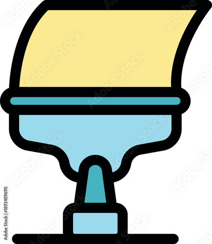 Fused deposition modeling 3d printer creating a trophy award using plastic filament material