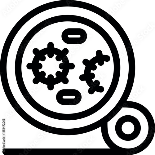 Petri dish is being used for virus and bacteria cultivation in laboratory